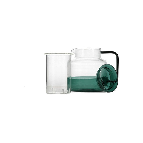 Zöld üveg teáskanna 950 ml Liv – ONA-image-3