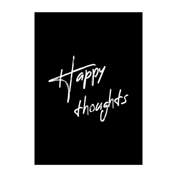 Happy Thoughts plakát, 40 x 30 cm - Imagioo