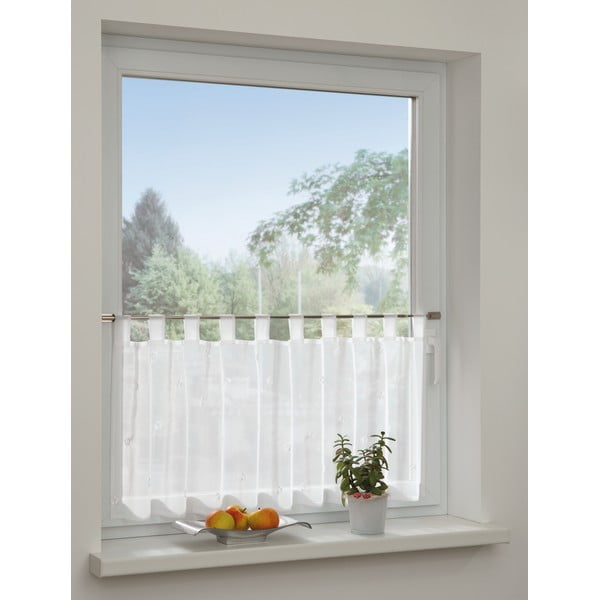 Fehér átlátszó függöny 48x140 cm Voile - Gardinia-image-1