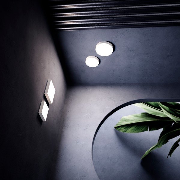 Rond fehér mennyezeti lámpa, ø 13,5 cm - SULION-image-3