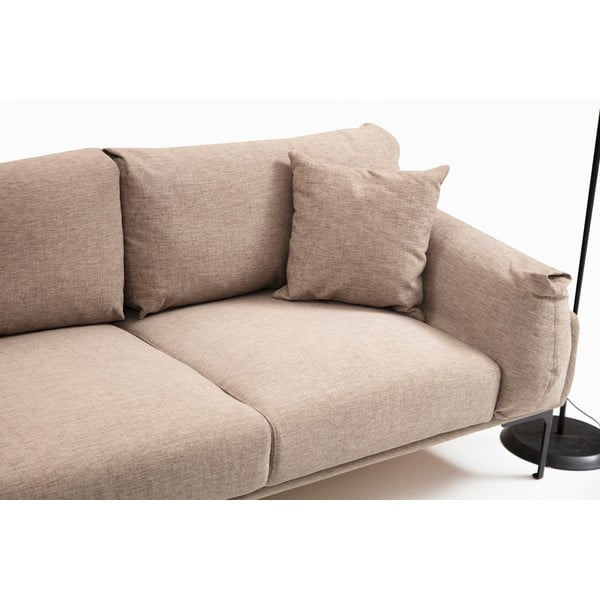 Leo bézs sarokkanapé, bal oldali - Artie-image-3