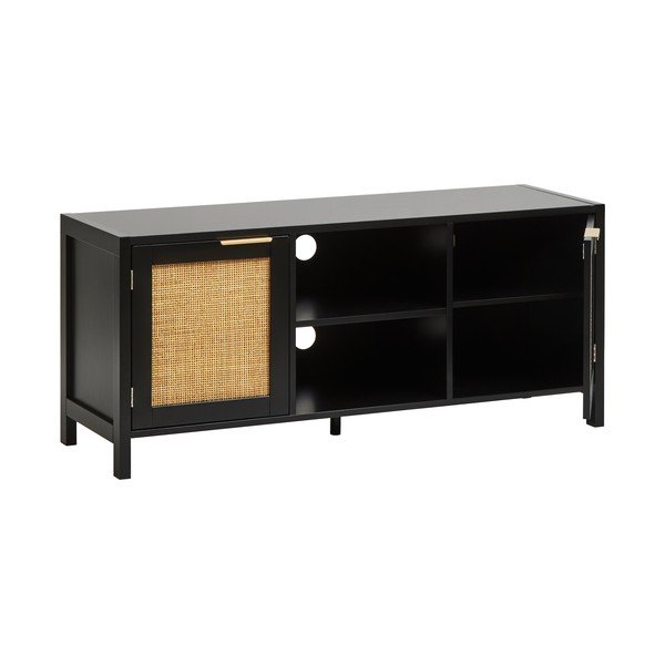 Fekete TV-állvány 120x52x38 cm Sherman – Premier Housewares-image-4