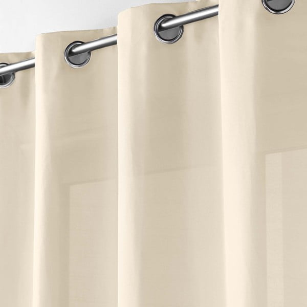 Bézs mikroszálas függöny 140x280 cm Absolu – douceur d'intérieur-image-1