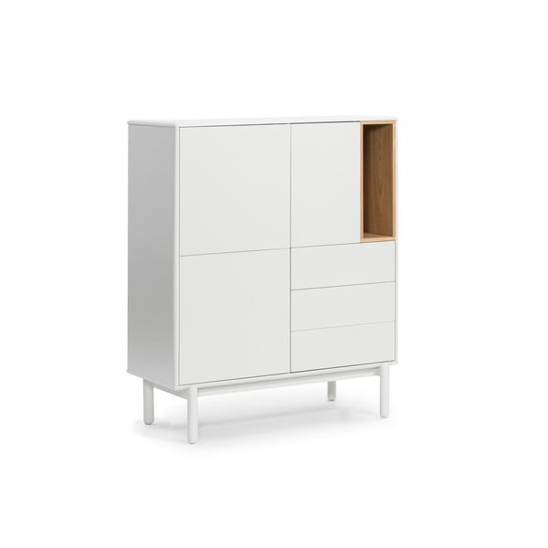 Krémszínű komód 100x120x40 cm Corvo – Teulat-image-2