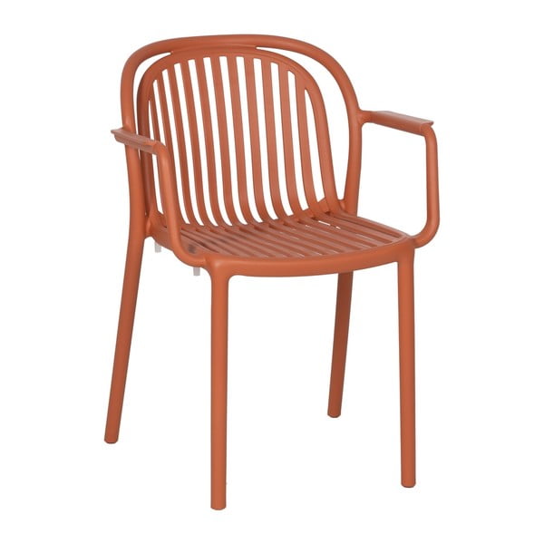 Terrakotta színű műanyag étkezőszék Alia – Ixia