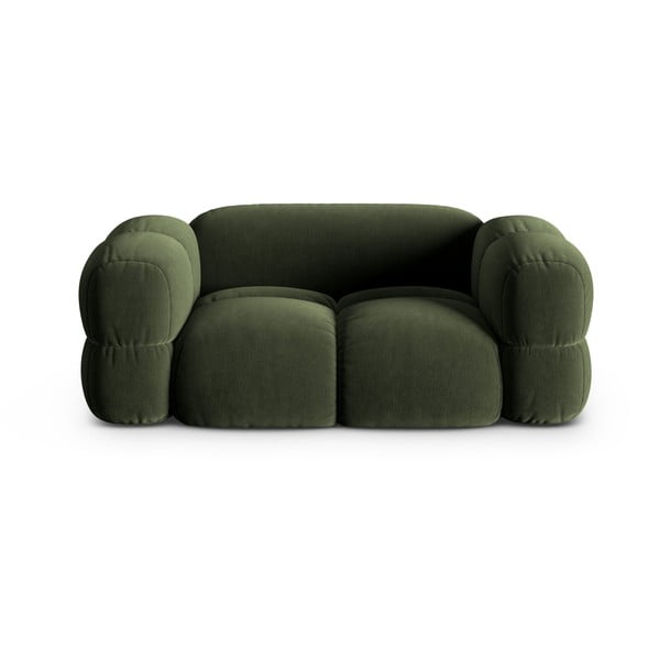Zöld bársony kanapé 180 cm Loretto – Cosmopolitan Design