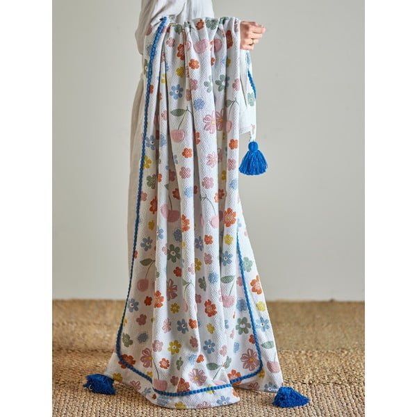 Újrahasznosított pamut gyerek takaró 130x160 cm Cherry – Bloomingville Mini-image-3