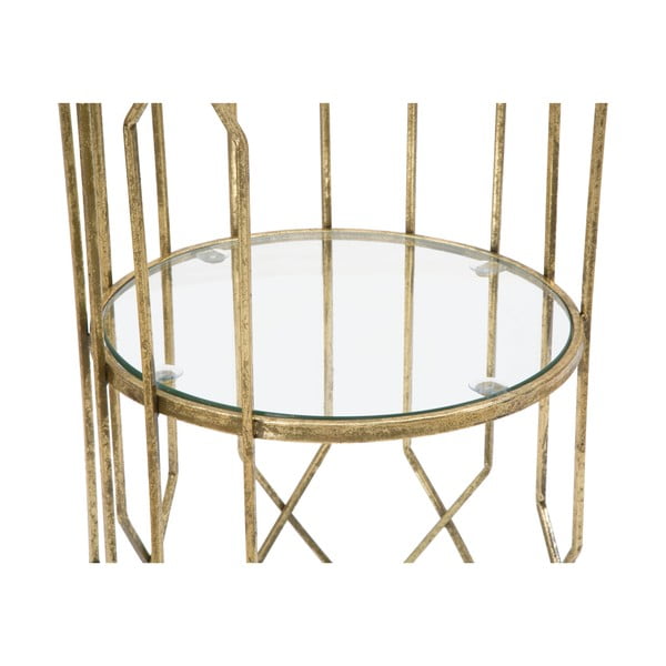 Kerek tárolóasztal üveg asztallappal ø 35 cm Tunisi – Mauro Ferretti-image-2