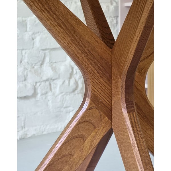 Étkezőasztal tölgyfa dekorral 90x90 cm Jubi – Ragaba-image-3