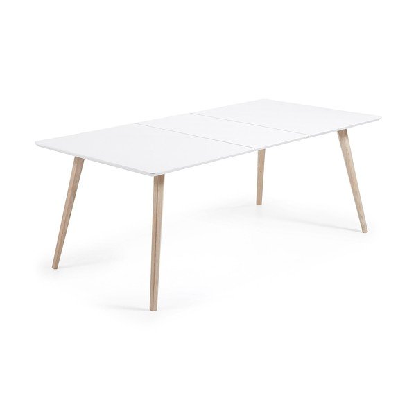 Quatre meghosszabbítható étkezőasztal, 160 x 100 cm - Kave Home-image-3