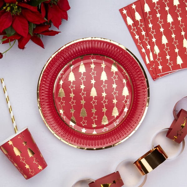 Dazzling Christmas 8 db-os papírtányér szett - Neviti-image-1