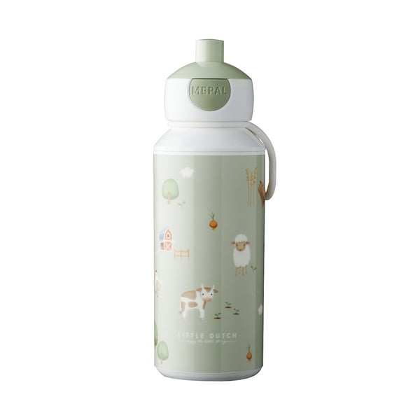 Világoszöld gyerek ivópalack 400 ml Little farm – Mepal