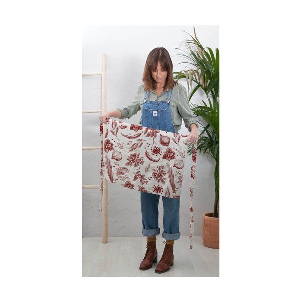 Delantal Red Peppers virágmintás lenkeverék kötény - Really Nice Things-image-1