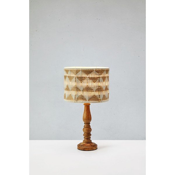 Barna-natúr színű asztali lámpa textil-juta búrával (magasság 45 cm) Ano – Markslöjd-image-3