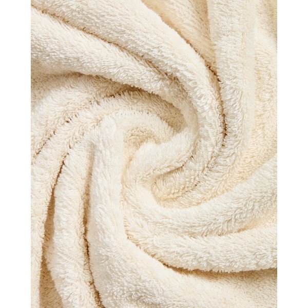 Fehér-zöld frottír pamut törölköző 50x90 cm Sedora – Kave Home-image-4