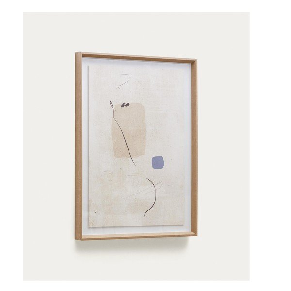 Kézzel festett keretezett-vászon kép 50x70 cm Sormi – Kave Home-image-2