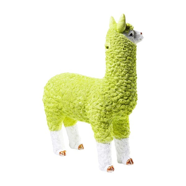Alpaca lámaformájú lime-zöld persely, 62 cm - Kare Design