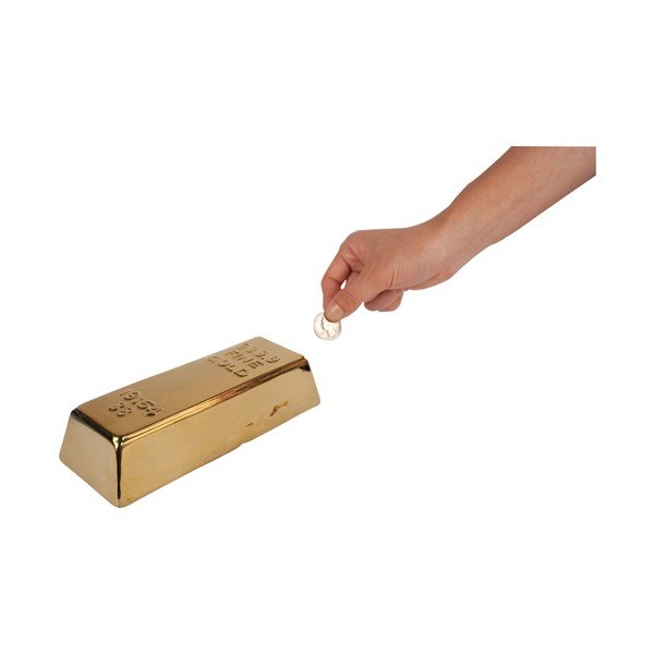 Gold Bar aranytömb formájú kerámiapersely - Kikkerland-image-1