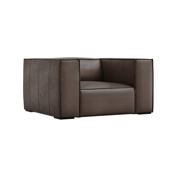 Barna bőr fotel Madame – Windsor & Co Sofas