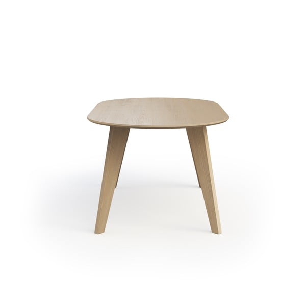 Natúr színű étkezőasztal tölgyfa dekoros asztallappal 100x180 cm Lago – TemaHome-image-3