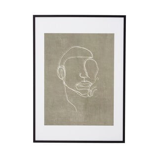 Hakeem keretezett falikép, 72 x 52 cm - Bloomingville