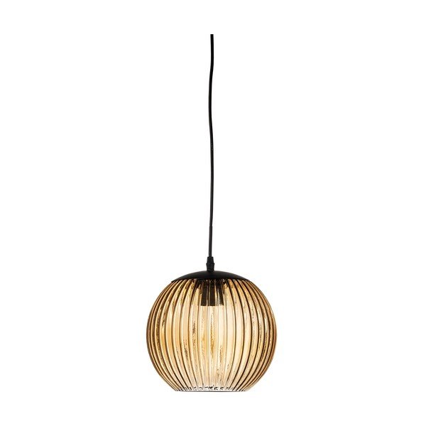 Barna üveg LED függőlámpa ø 23 cm Sybia – Bloomingville
