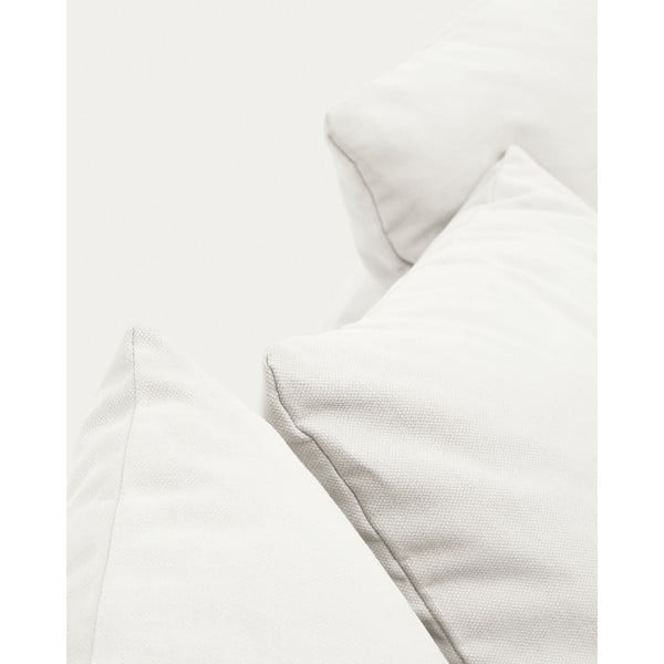 Fehér len kanapé 240 cm Nora – Kave Home-image-1