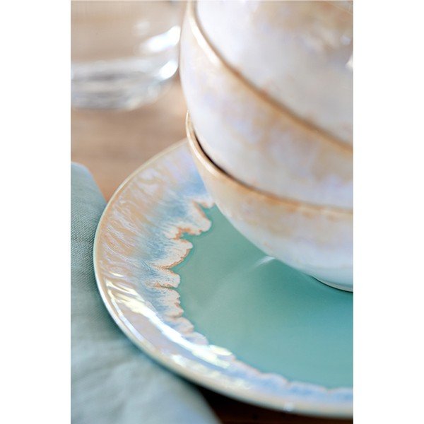 Türkiz desszertes kőedény tányér ø 22 cm Taormina – Casafina-image-1