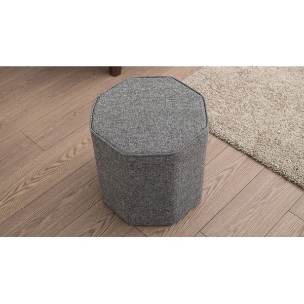 Szürke puff Hexa – Balcab Home-image-1