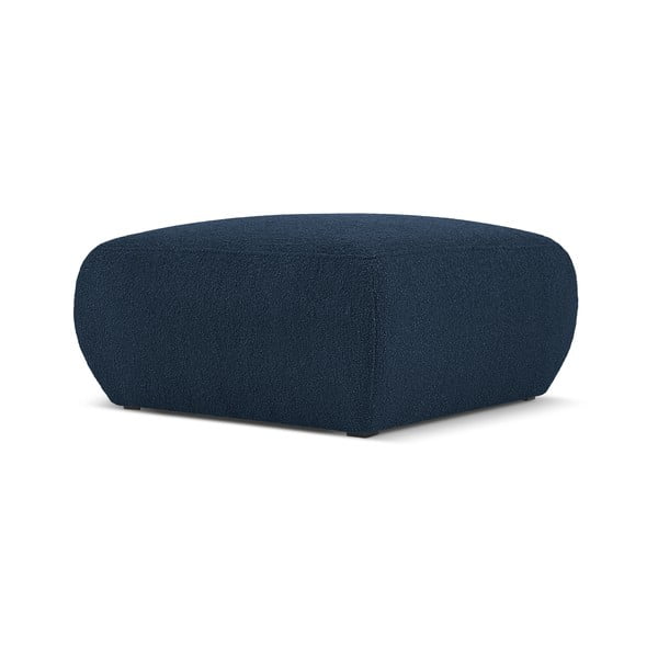 Sötétkék buklé puff Molino – Micadoni Home-image-1