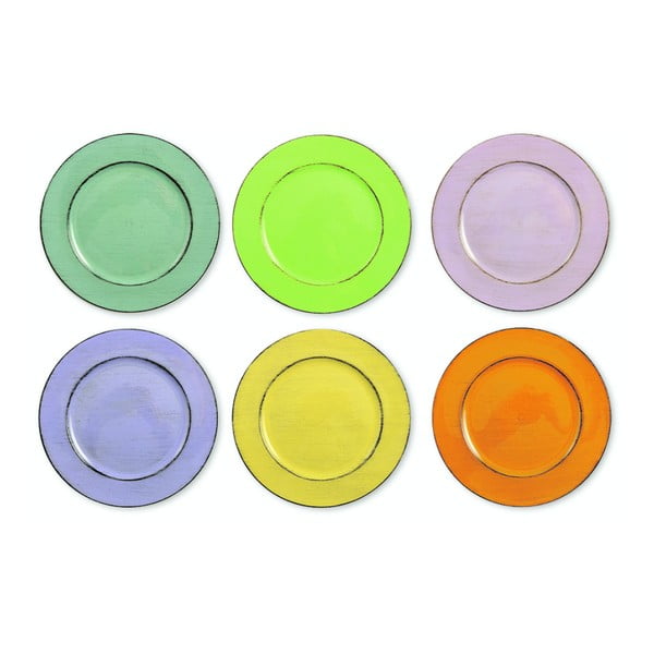Cascina 6 darabos színes tányérkészlet, ø 33 cm - Villa d'Este