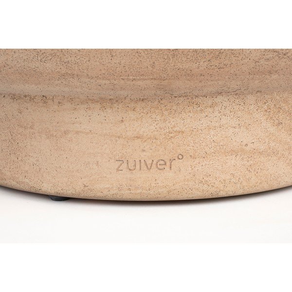 Natúr színű kerek dohányzóasztal kő dekorral ø 80 cm Noble – Zuiver-image-4