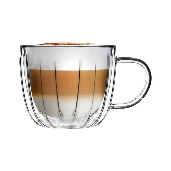 Üveg csésze szett 2 db-os cappucinóhoz 350 ml Tulip – Vialli Design-image-4