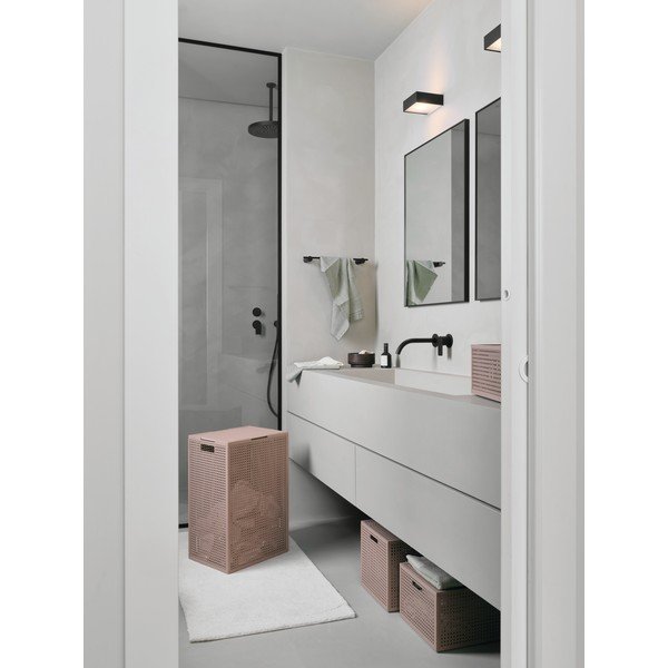 Törtrózsaszín fedeles újrahasznosított műanyag tárolódoboz 30x38x21 cm Kaya – Curver-image-1