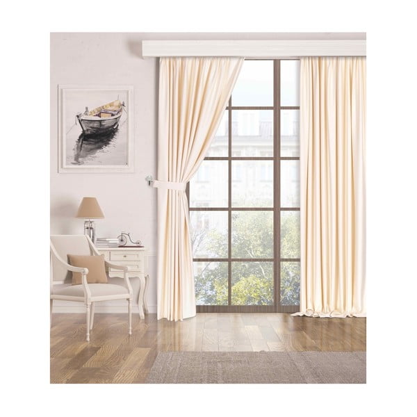 Bézs dimout (részleges sötétítő) függöny 100x250 cm – Mila Home-image-2