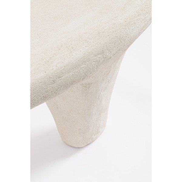 Krémszínű poligyanta dohányzóasztal 62x102 cm Albin – Bizzotto-image-2