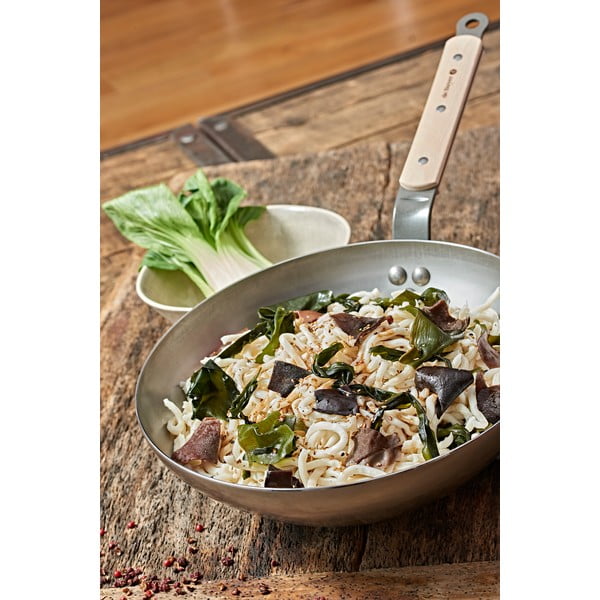 B Bois acél WOK, ø 28 cm - de Buyer-image-1