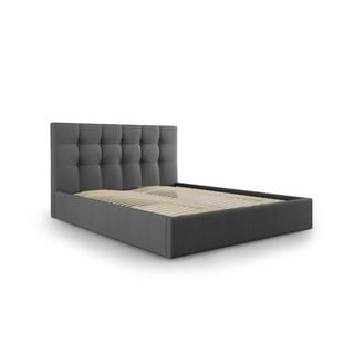 Nerin sötétszürke kétszemélyes ágy, 180 x 200 cm - Mazzini Beds