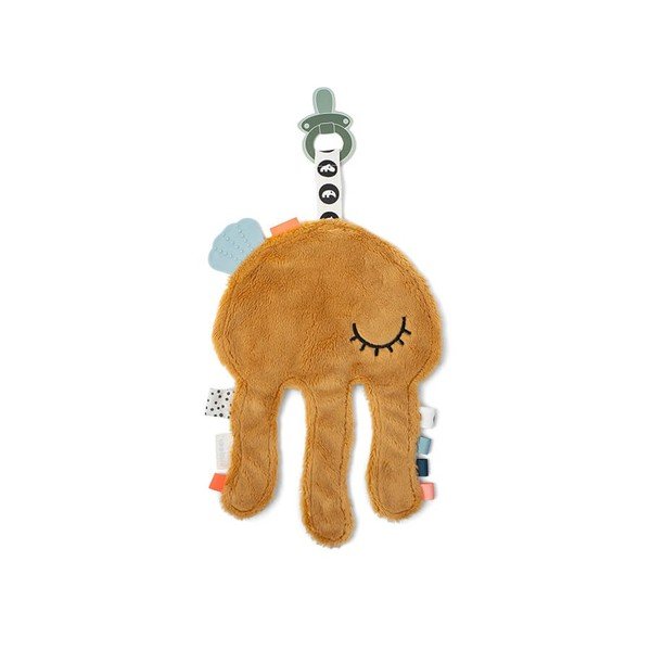 Mustársárga játék cumitartóval Cozy Friend Jelly - Done by Deer-image-1