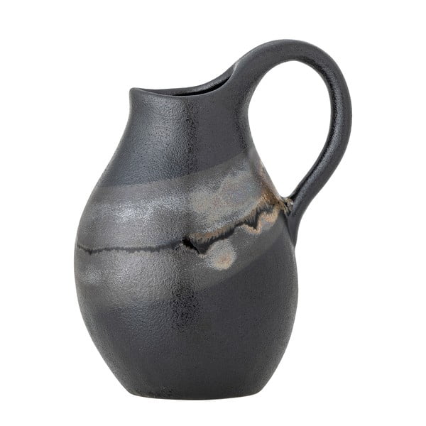 Sötétszürke kőedény váza (magasság 15 cm) Alvena – Bloomingville