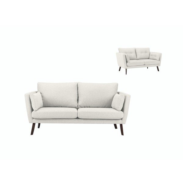 Elena világosbézs háromszemélyes kanapé - Mazzini Sofas-image-1