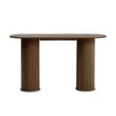 Barna konzolasztal 40x130 cm Nola – Unique Furniture