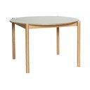 Tölgyfa kerek étkezőasztal ø 115 cm Oblique – Hübsch