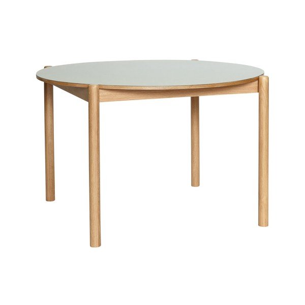 Tölgyfa kerek étkezőasztal ø 115 cm Oblique – Hübsch