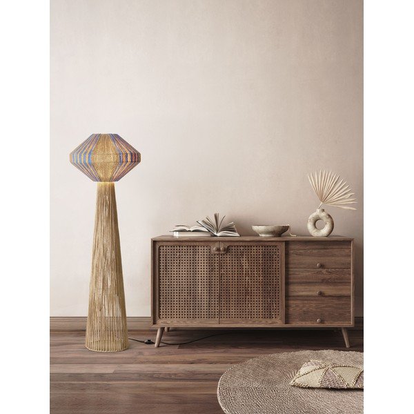 Kék-natúr színű kötél állólámpa (magasság 152 cm) Abby – Nova Luce-image-2