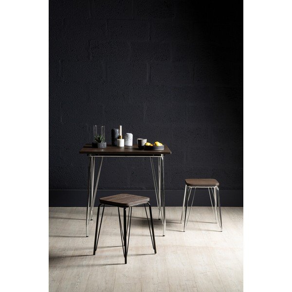 Szilfa étkezőasztal ø 80 cm District – Premier Housewares-image-3