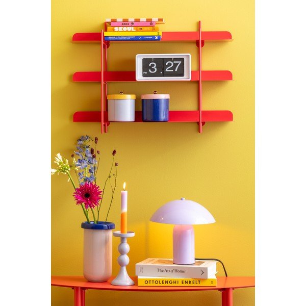Piros többszintes fém fali polc 60 cm Cool Retro – PT LIVING-image-1