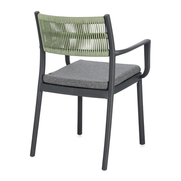 Szürke műanyag kerti szék szett 4 db-os Alvin   – Bizzotto-image-4