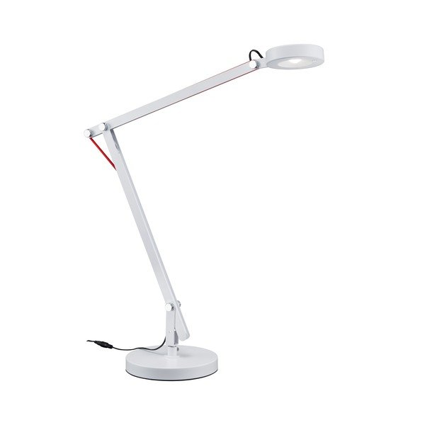 Fehér LED asztali lámpa hajlítható szerkezettel (magasság 90 cm) Amsterdam – Trio