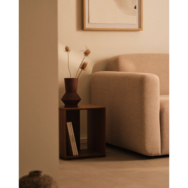 Natúr színű moduláris polcrendszer diófa dekorral 34x38 cm Litto – Kave Home-image-1